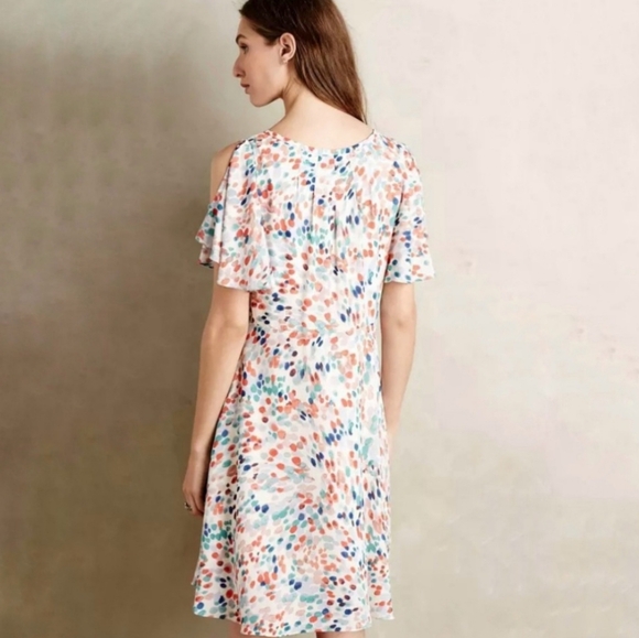 Anthropologie Maeve Watercolor Print Dress - Picture 4 of 10